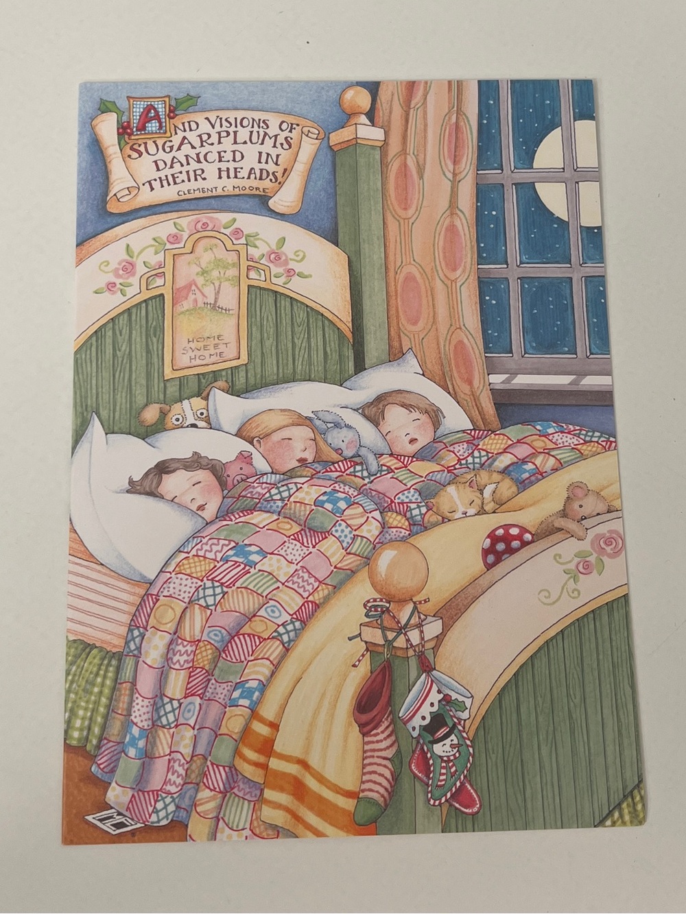 Mary Engelbreit Comforter Christmas Cards/Envelopes - Set of 8 - NEW